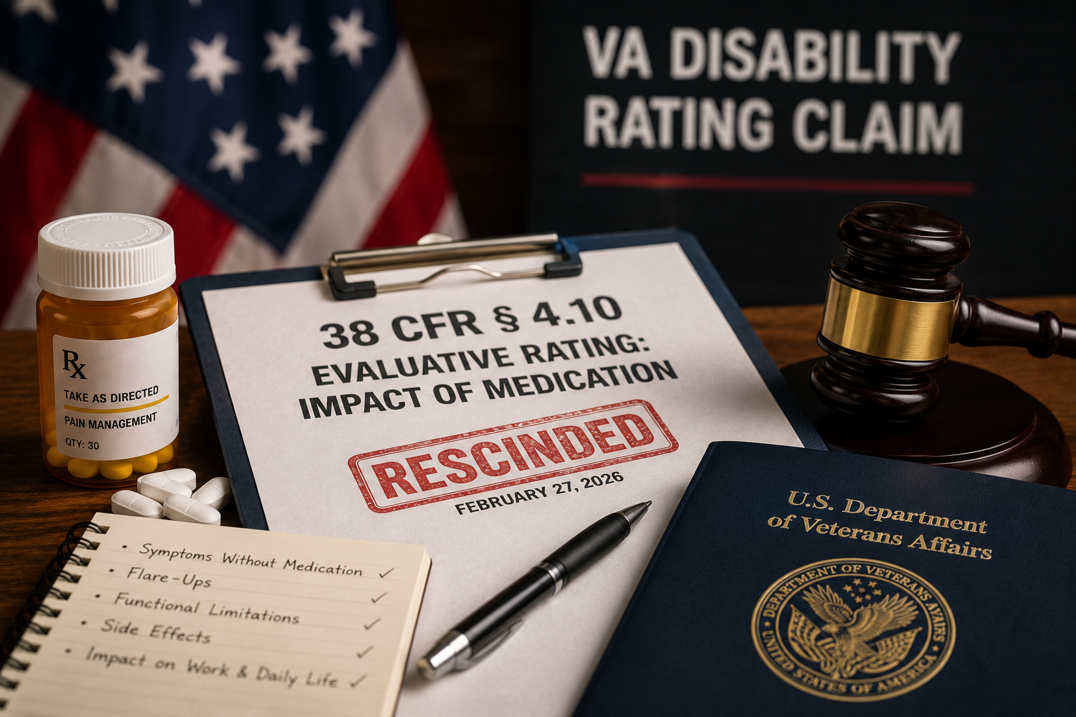 VA’s Medication Rule Reversal: What 38 CFR 4.10 Means for Your Disability Rating