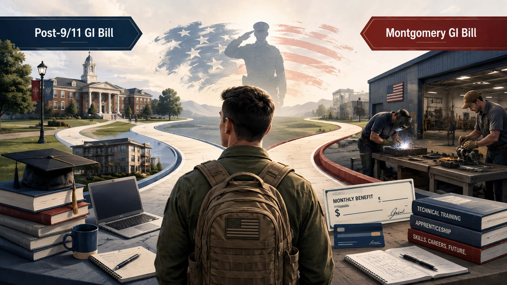 Post-9/11 GI Bill vs. Montgomery GI Bill: Can Veterans Use Both?